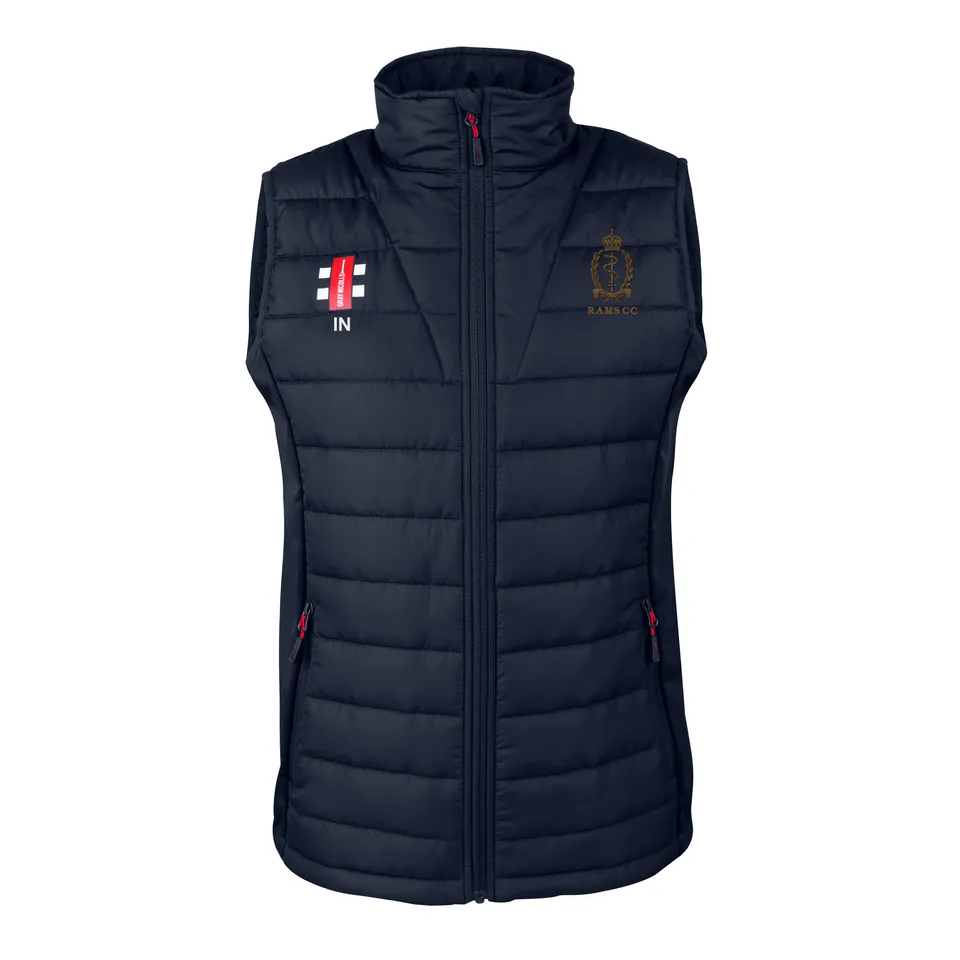 gray-nicolls-royal-army-medical-services-senior-pro-performance-bodywarmer-black image 1