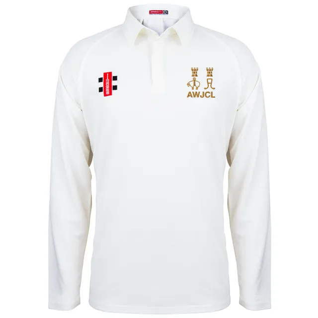 gray-nicolls-aire-wharfe-matrix-v2-l-s-shirt-avorio-senior-maglia-cricket-manica image 1