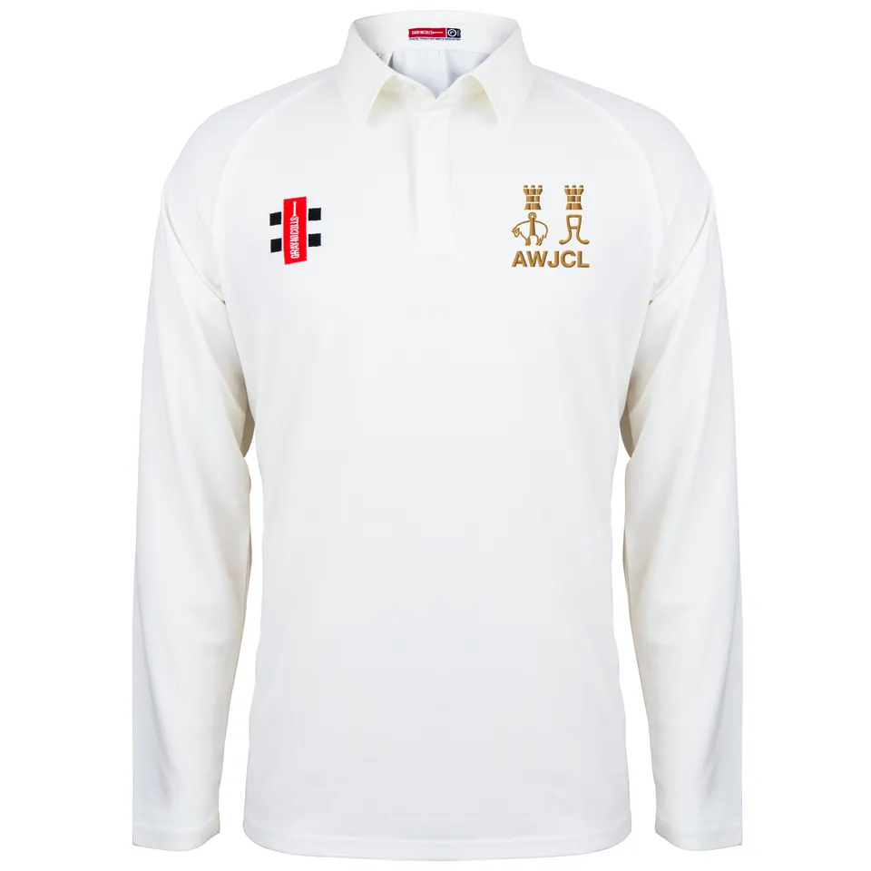 gray-nicolls-aire-wharfe-matrix-v2-l-s-shirt-avorio-senior-maglia-cricket-manica image 1