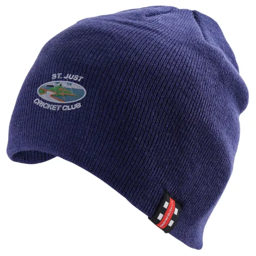 gray-nicolls-st-just-cc-senior-beanie-blu-navy-berretto-invernale image 1