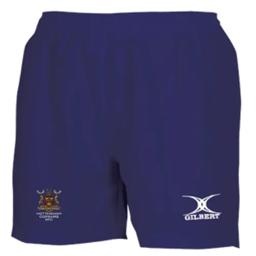 gilbert-rugby-nottingham-corsairs-rfc-saracen-v3-shorts-gara-donna-blu-navy image 1