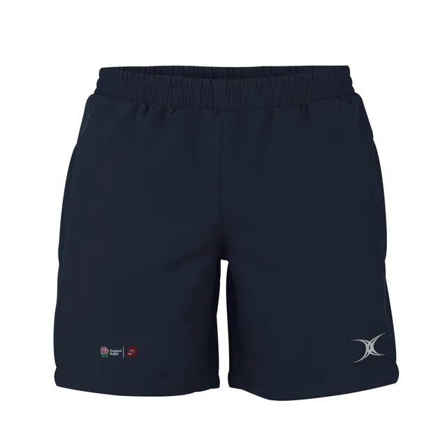 gilbert-rugby-evo-pantaloncini-shorts-training-senior-nero-england-match-officia image 1