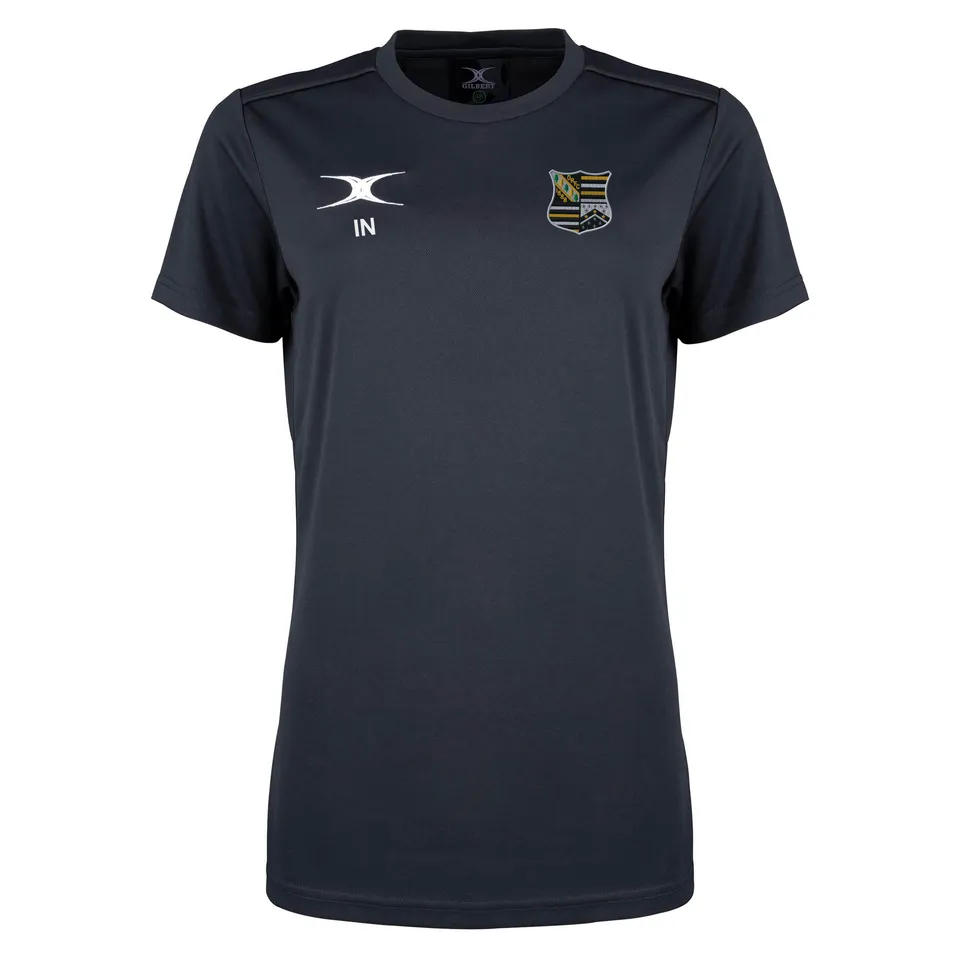 gilbert-rugby-oadby-wyggestonians-rfc-photon-ii-t-shirt-junior-manica-corta-nero image 1