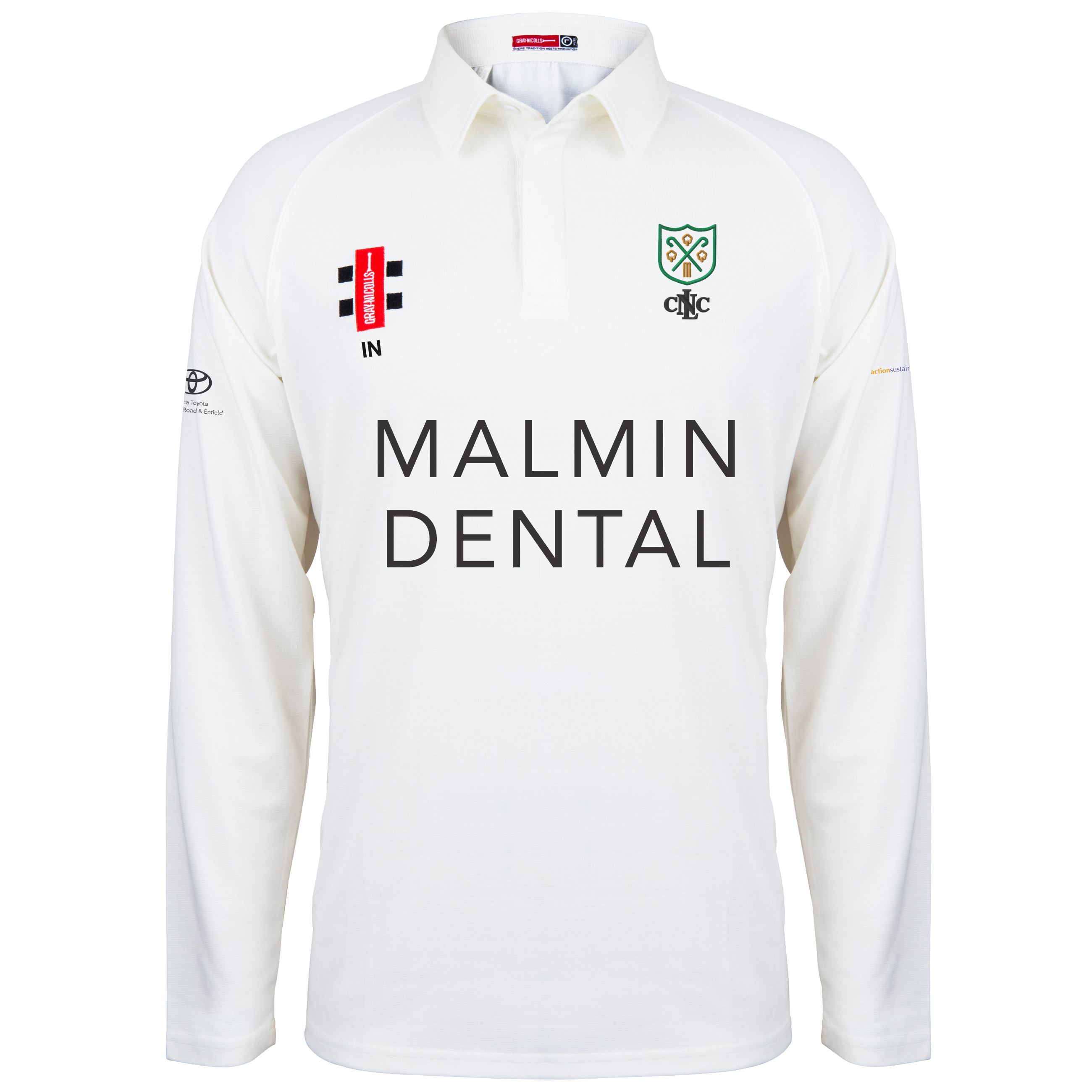 gray-nicolls-north-london-cc-matrix-v2-maglia-match-manica-lunga-junior-avorio image 1