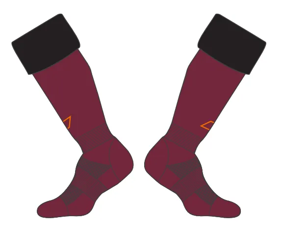 grays-oxford-hawks-hc-g650-calze-hockey-senior-maroon-black image 1
