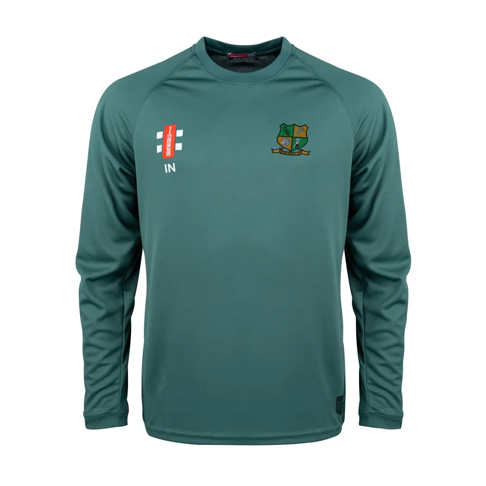 gray-nicolls-ridgeway-cc-junior-maglia-manica-lunga-matrix-v2-verde image 1