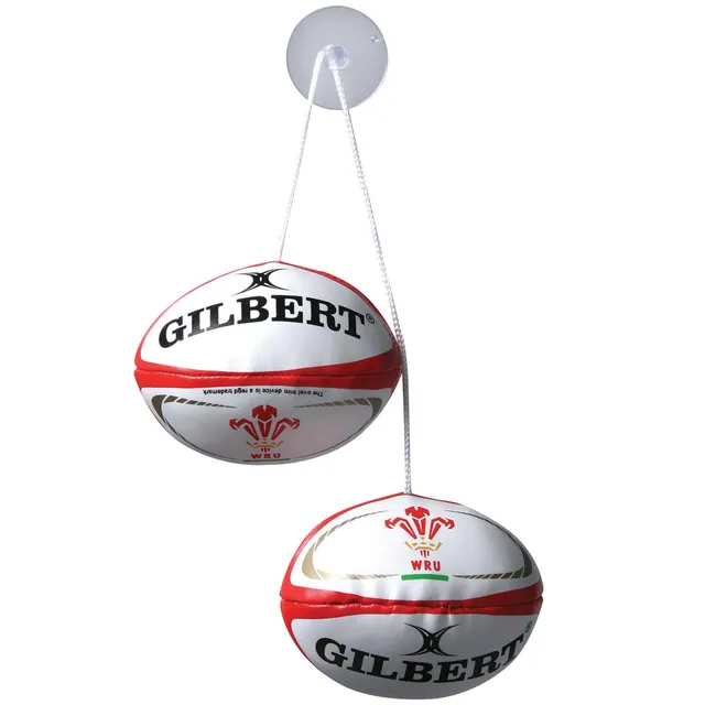 gilbert-rugby-wales-dangle-set-mini-palloni-auto-taglia-unica image 1