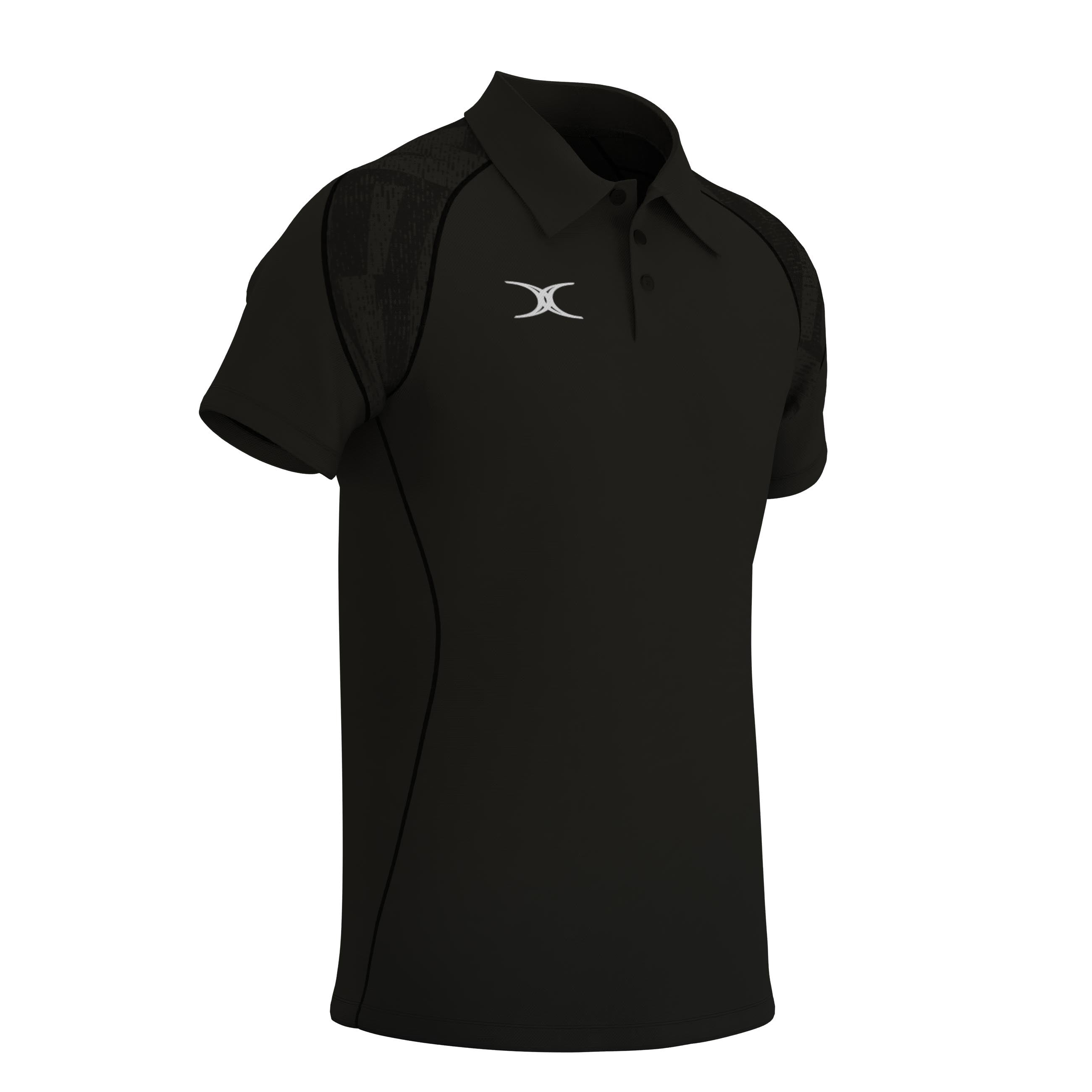 gilbert-rugby-gts-polo-manica-corta-uomo-nero-blu-navy image 1
