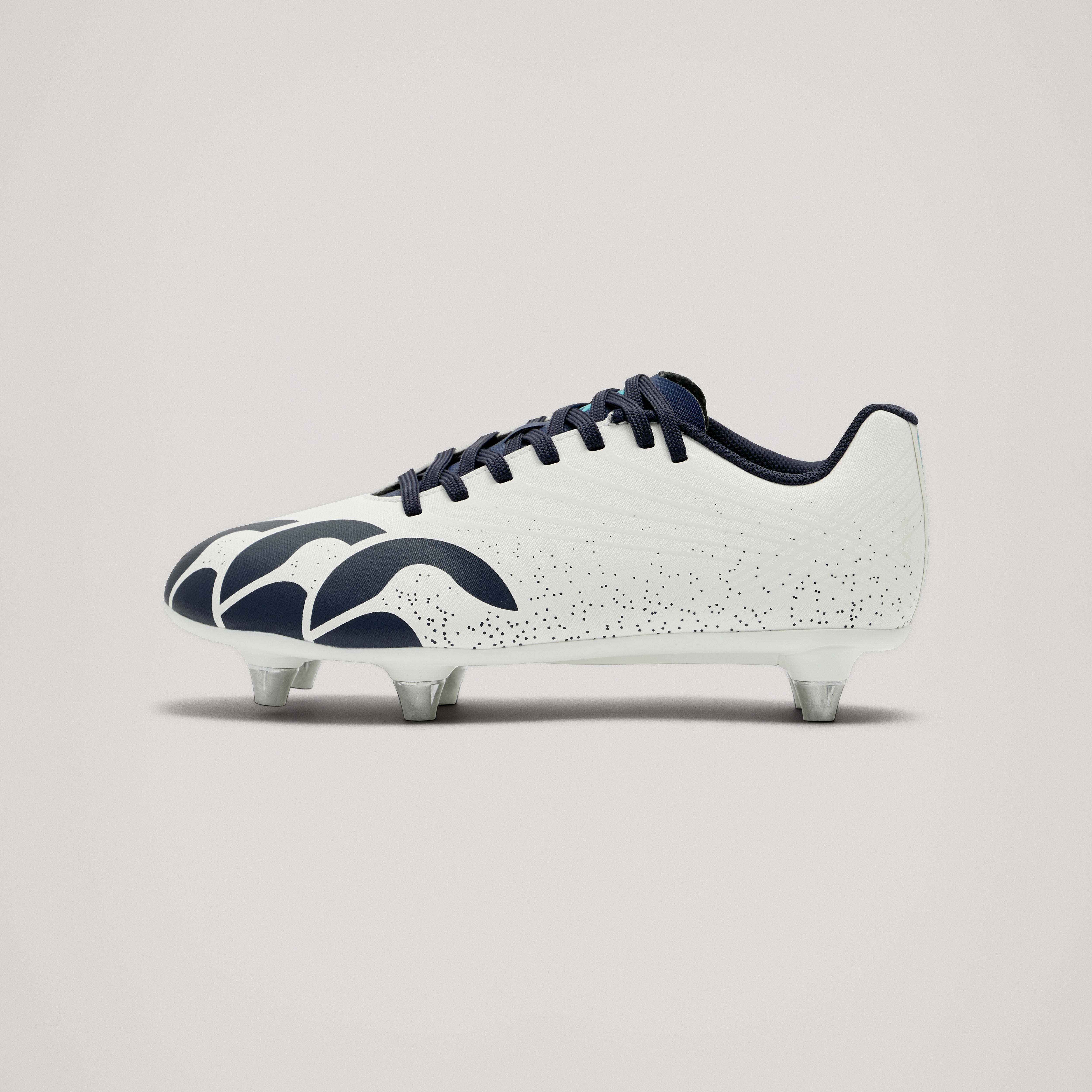 canterbury-junior-stampede-groundbreak-team-sg-white-scarpe-rugby-junior-tacchet image 1