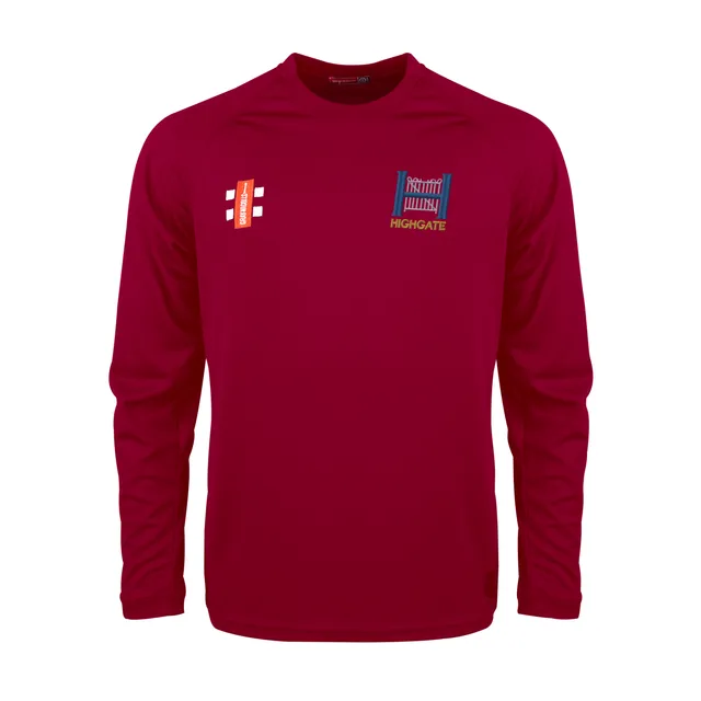 gray-nicolls-highgate-cc-matrix-v2-maglia-manica-lunga-senior-coach-bordeaux image 1