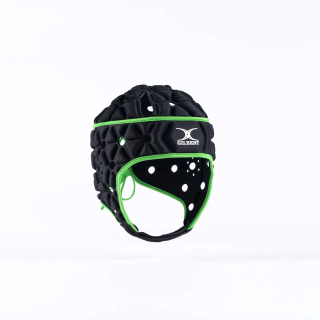 gilbert-rugby-air-headguard-satin-nero-caschetto-rugby-donna image 1