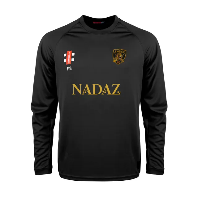 gray-nicolls-luton-women-girls-cc-matrix-v2-maglia-manica-lunga-junior-nero image 1