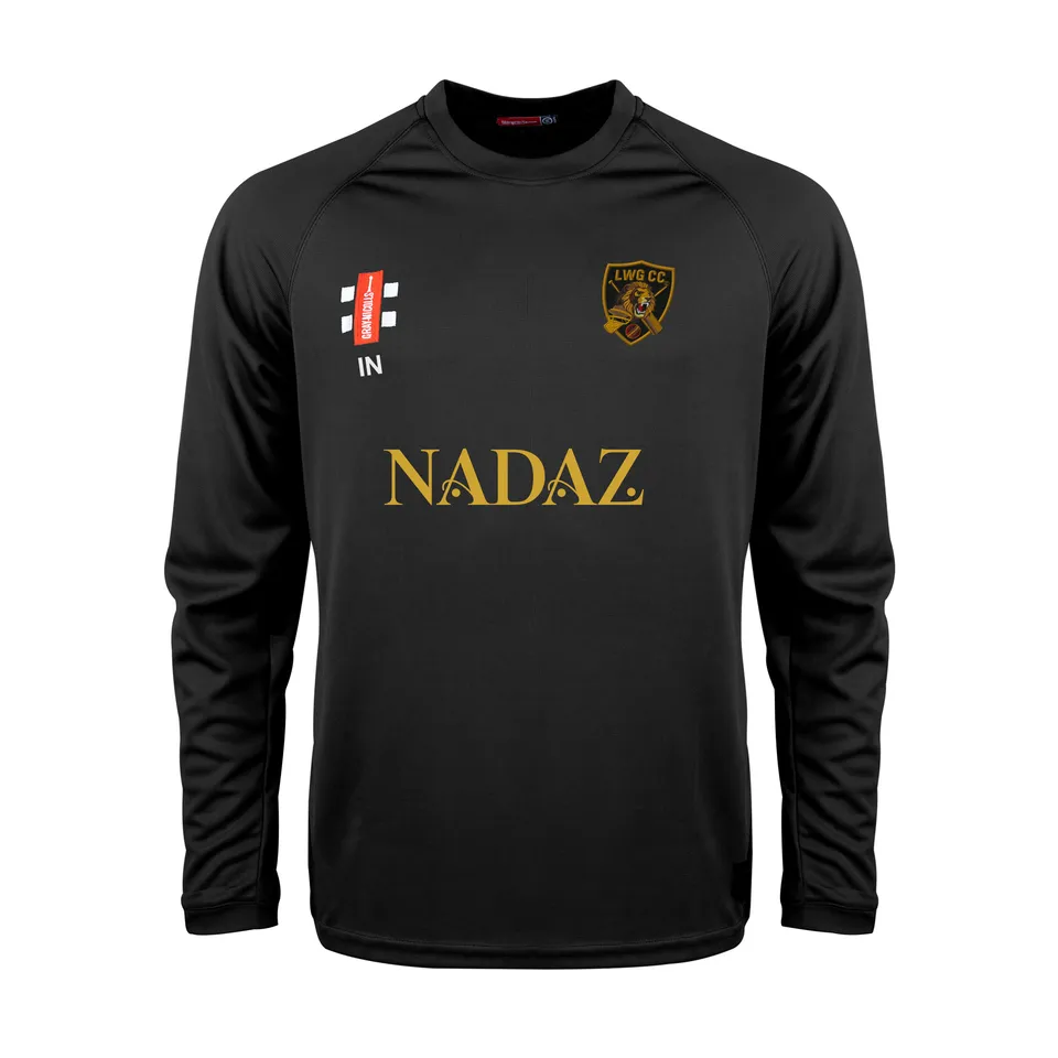 gray-nicolls-luton-women-girls-cc-matrix-v2-maglia-manica-lunga-junior-nero image 1