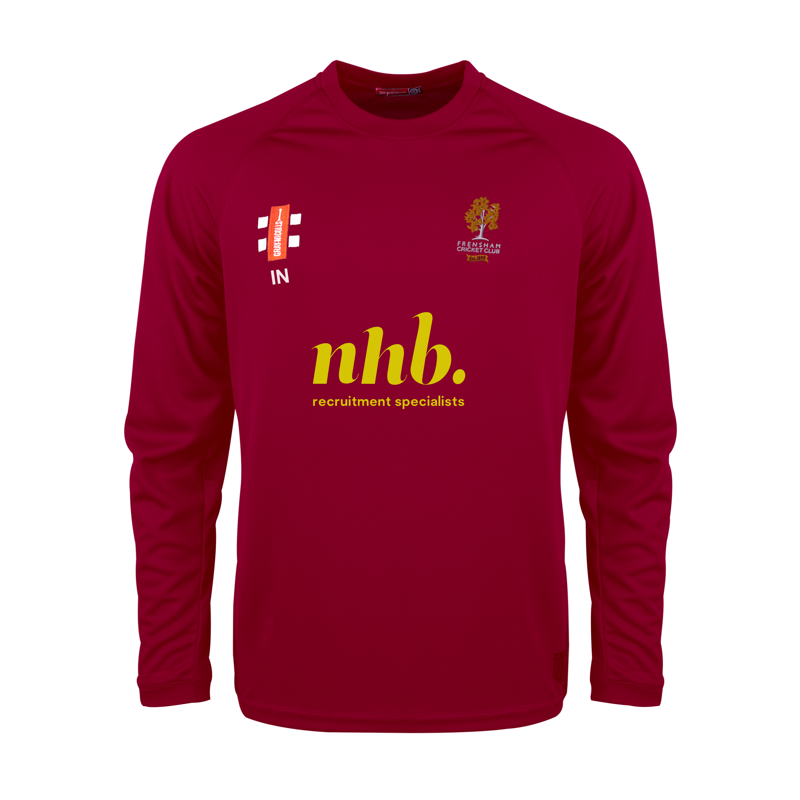 gray-nicolls-matrix-v2-t-shirt-l-s-donna-frensham-cc-bordeaux image 1