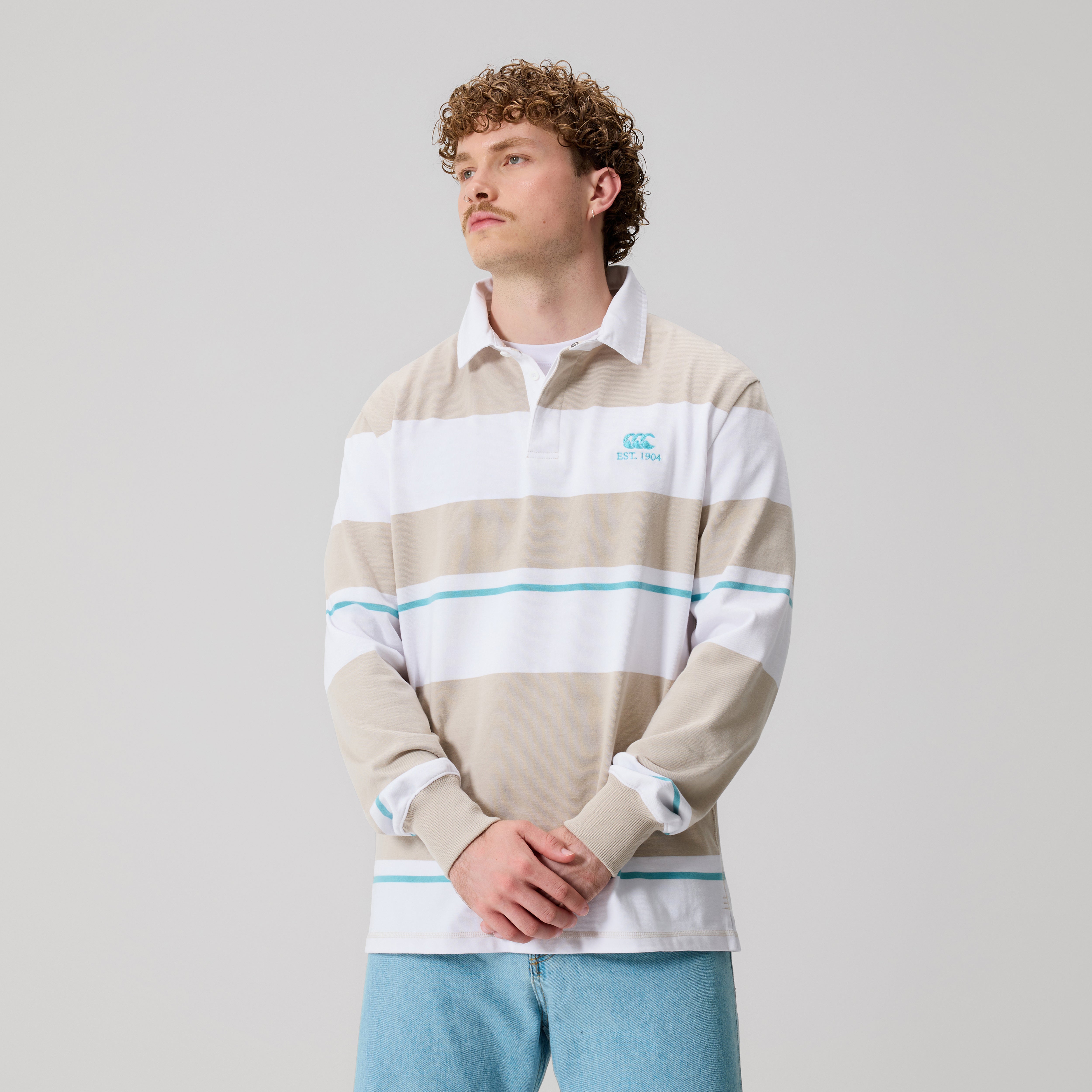 canterbury-multi-stripe-maglia-rugby-uomo-beige image 1