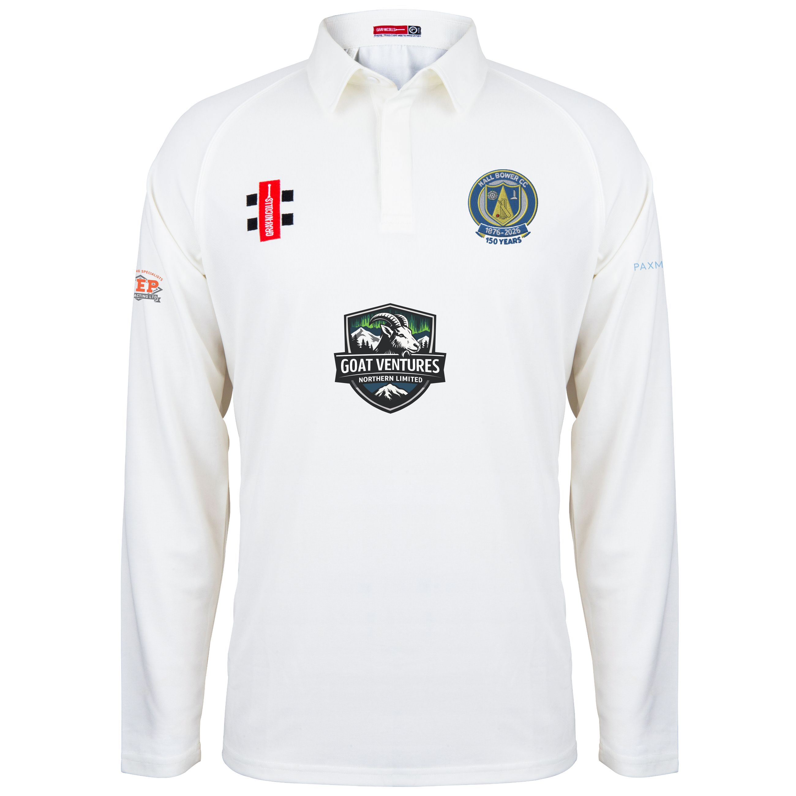 gray-nicolls-hall-bower-cc-matrix-v2-maglia-cricket-manica-lunga-avorio-senior image 1