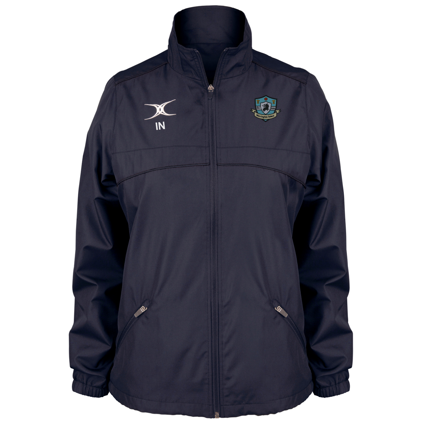 gilbert-rugby-warrington-select-rfc-photon-giacca-full-zip-donna-blu-navy image 1