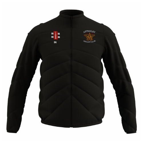 gray-nicolls-apperley-cc-senior-gts-full-zip-jacket-giacca-nero-chevron image 1