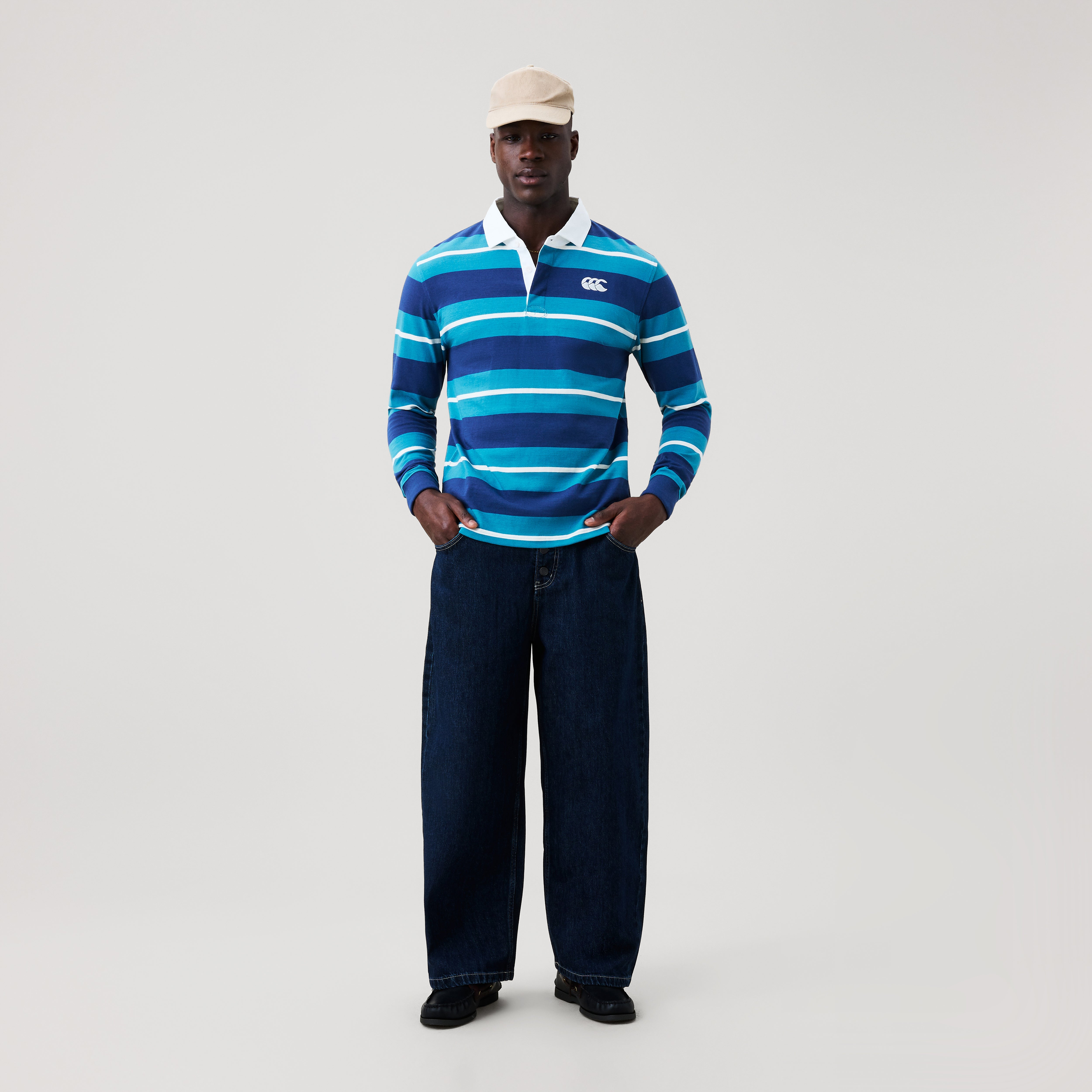 canterbury-stripe-rugby-jersey-uomo-blu image 2