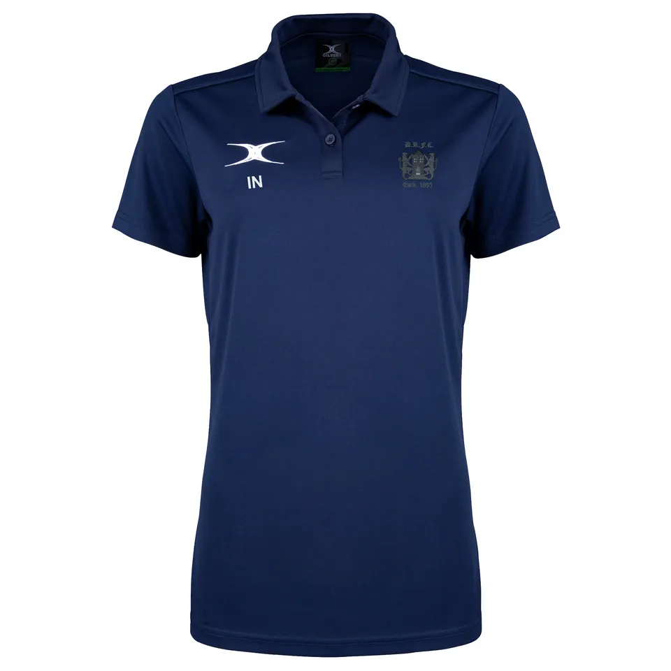 gilbert-rugby-photon-ii-polo-manica-corta-junior-blu-navy-dunfermline-rfc image 1
