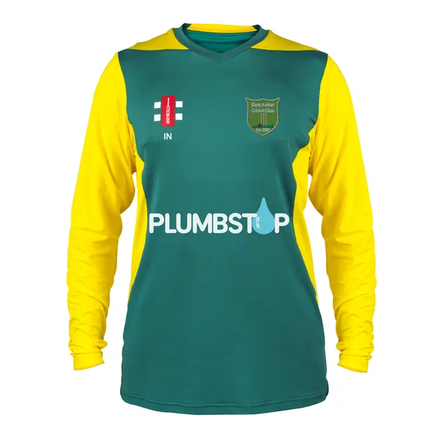 gray-nicolls-east-anton-cc-junior-maglia-t20-manica-lunga-verde-giallo image 1