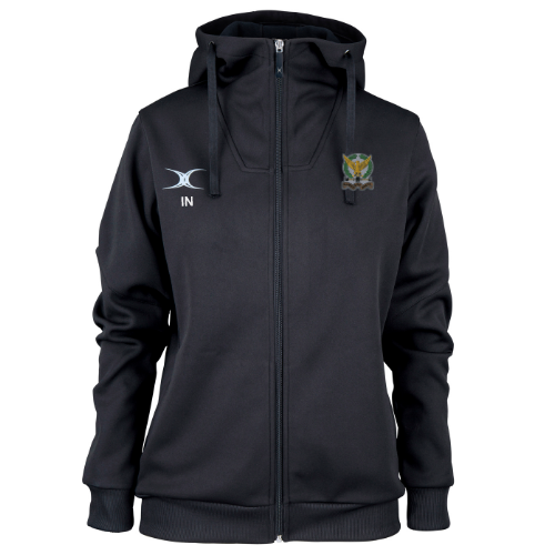 gilbert-rugby-pro-felpa-con-cappuccio-donna-llandaff-north-rfc-nera image 1