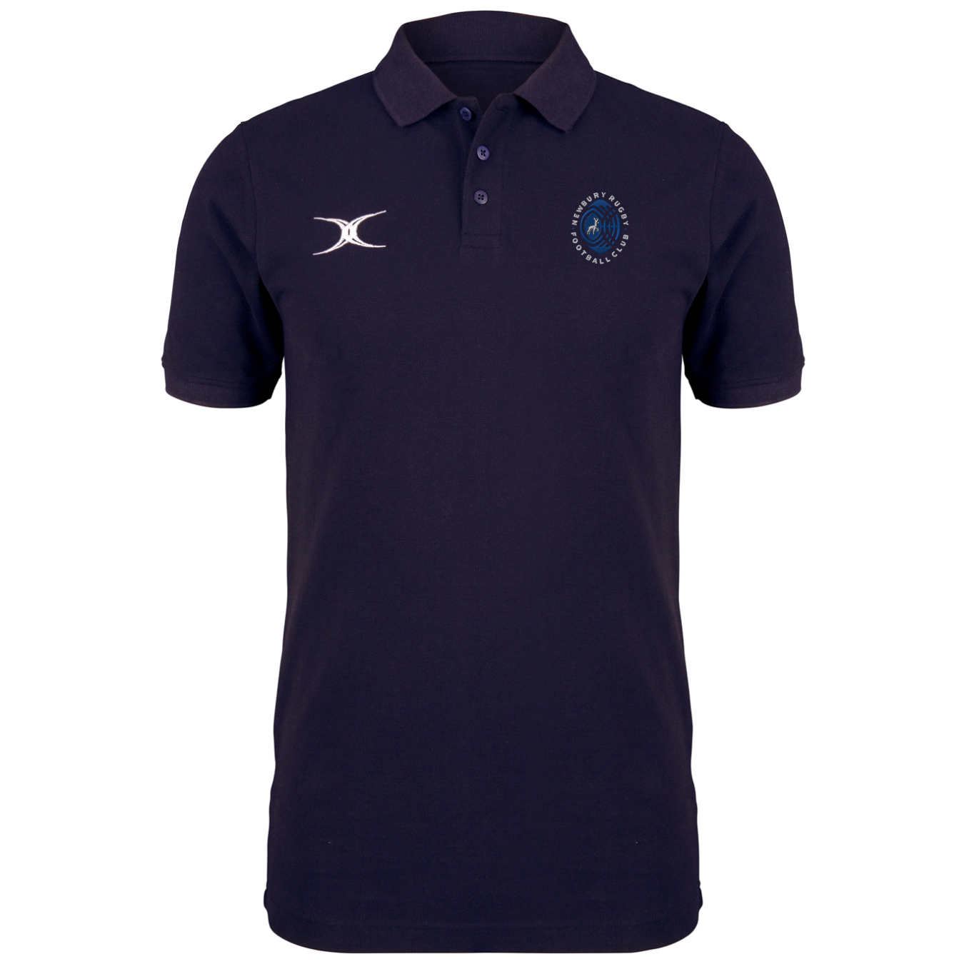 gilbert-rugby-newbury-rfc-quest-polo-uomo-blu-navy image 1