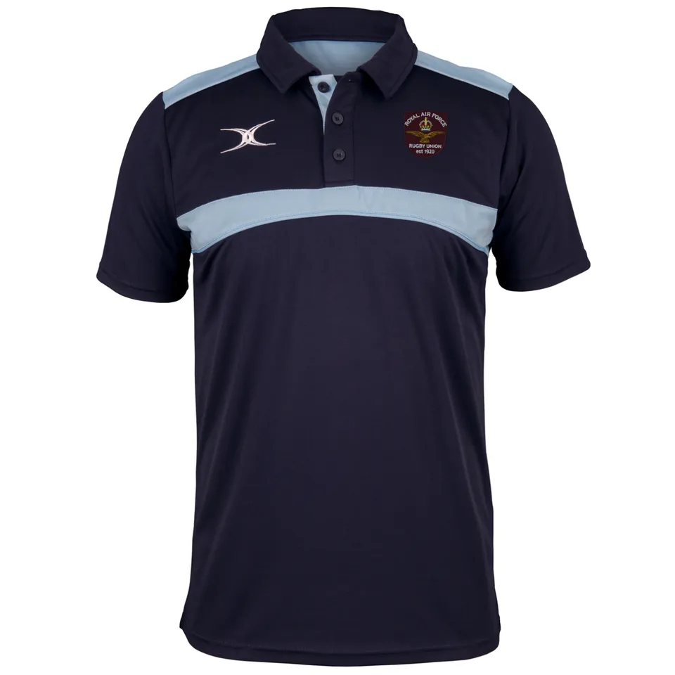 gilbert-rugby-royal-air-force-photon-polo-senior-dark-navy-sky image 1