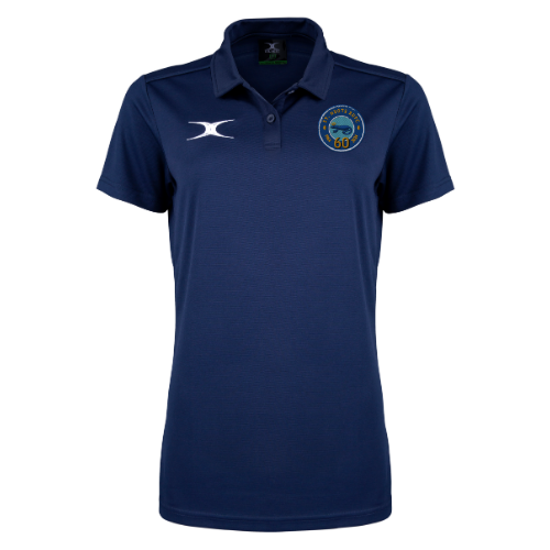 gilbert-rugby-st-neots-rfc-photon-ii-polo-donna-manica-corta-blu-navy-scuro image 1