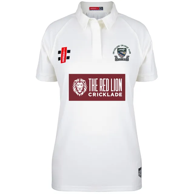 gray-nicolls-matrix-v2-donna-maglia-cricket-manica-corta-cricklade-cc-avorio image 1