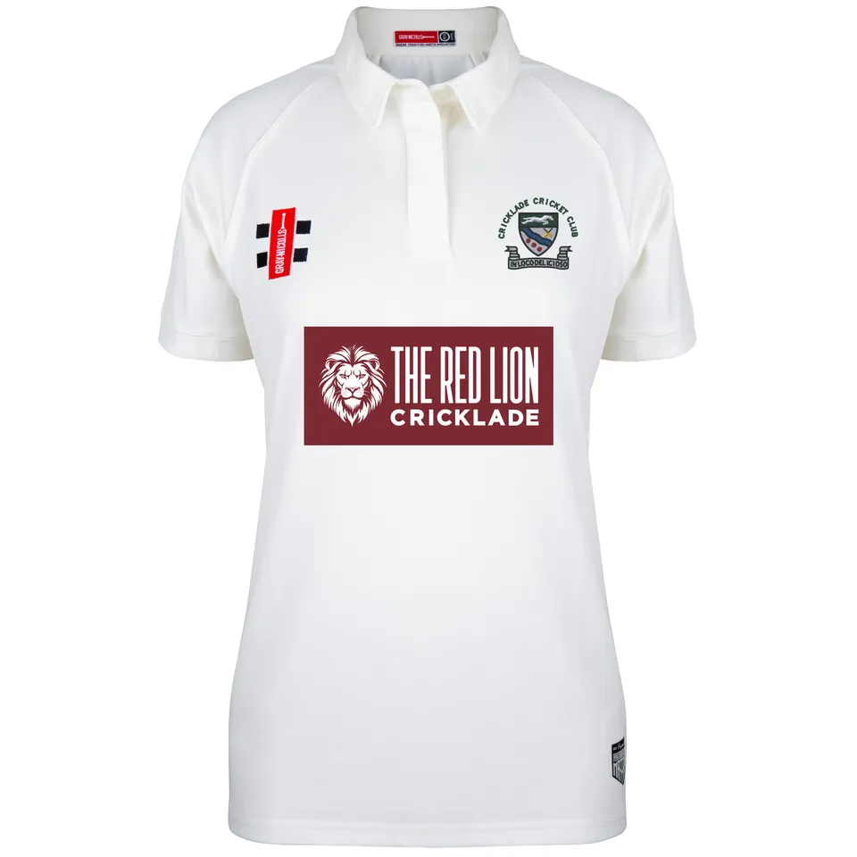 gray-nicolls-matrix-v2-donna-maglia-cricket-manica-corta-cricklade-cc-avorio image 1