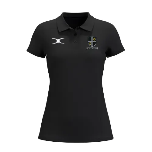 gilbert-rugby-atom-polo-s-s-donna-nera-portsmouth-rfc image 1