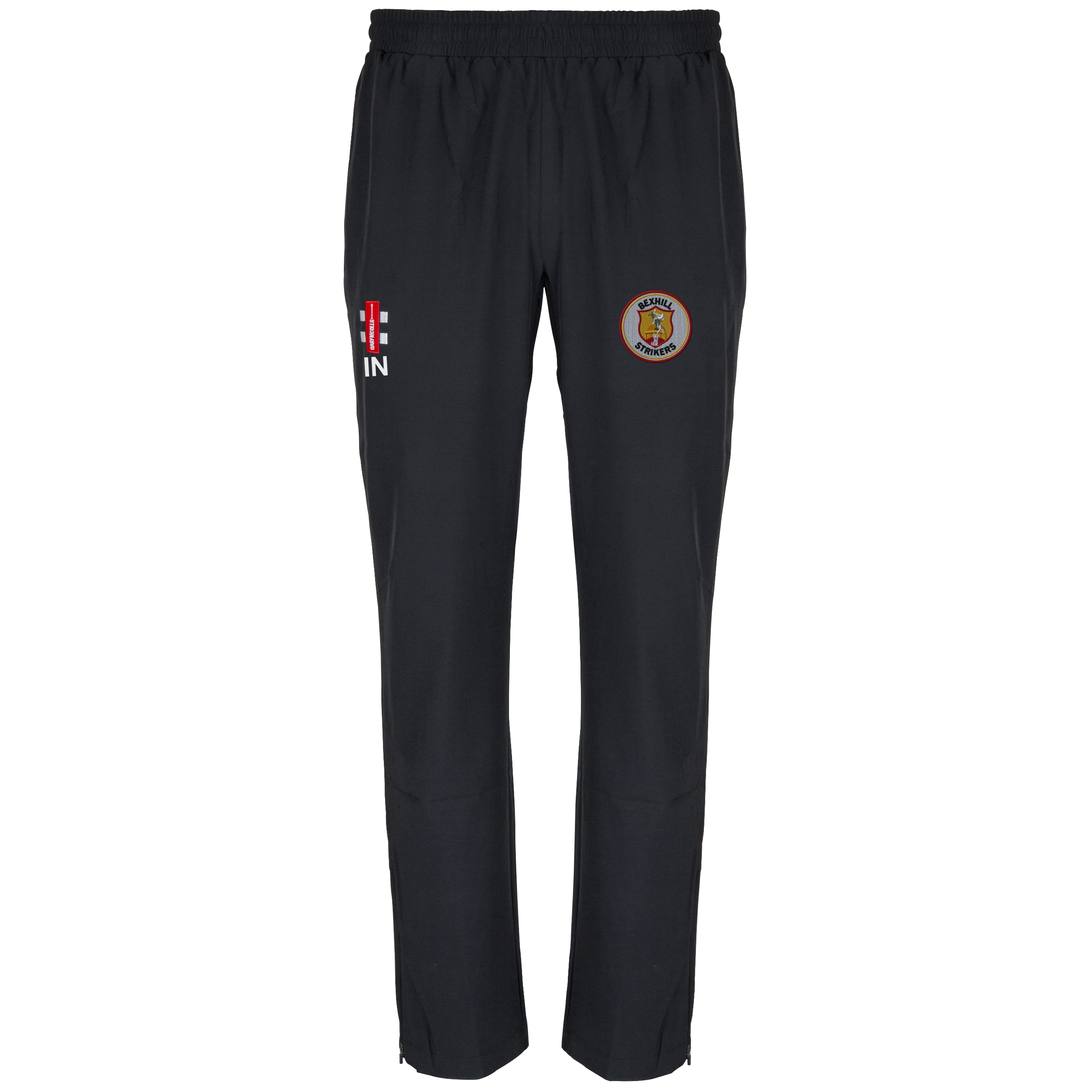 gray-nicolls-velocity-pantaloni-track-bexhill-strikers-senior-nero image 1