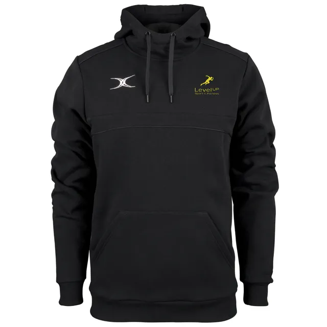 gilbert-rugby-photon-felpa-con-cappuccio-junior-levelup-nero image 1