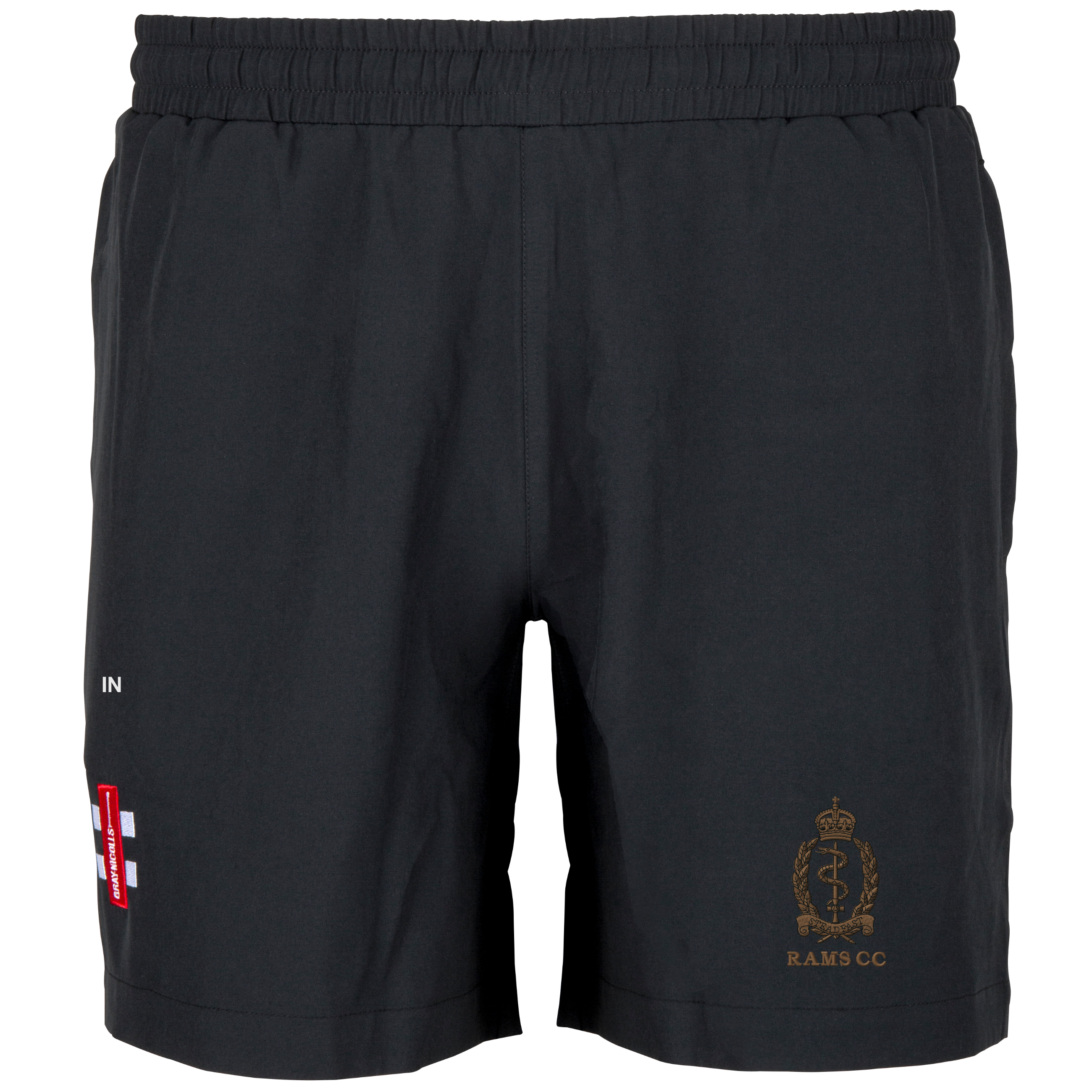 gray-nicolls-royal-army-medical-services-senior-pantaloncini-velocity-neri image 1