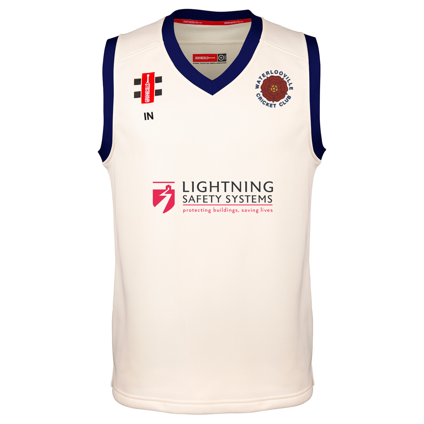 gray-nicolls-pro-performance-gilet-cricket-junior-avorio-navy-waterlooville image 1