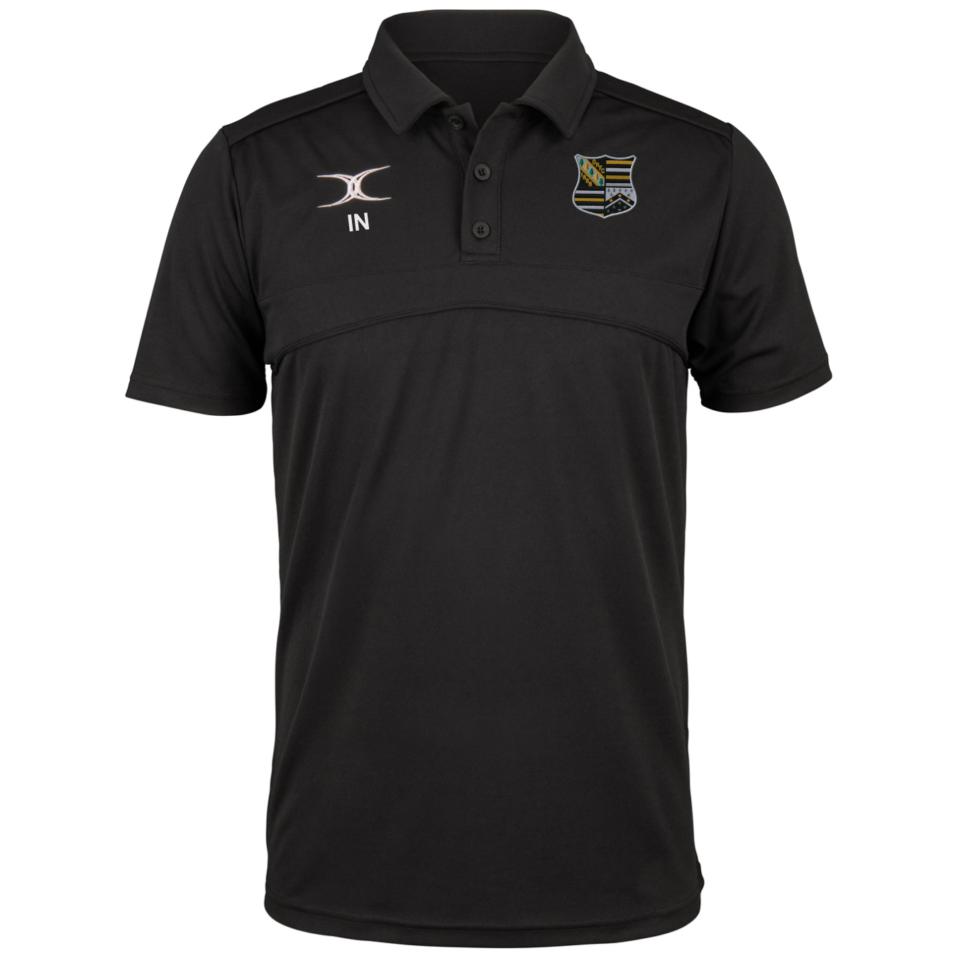 gilbert-rugby-photon-polo-oadby-wyggestonians-rfc-junior-nero image 1