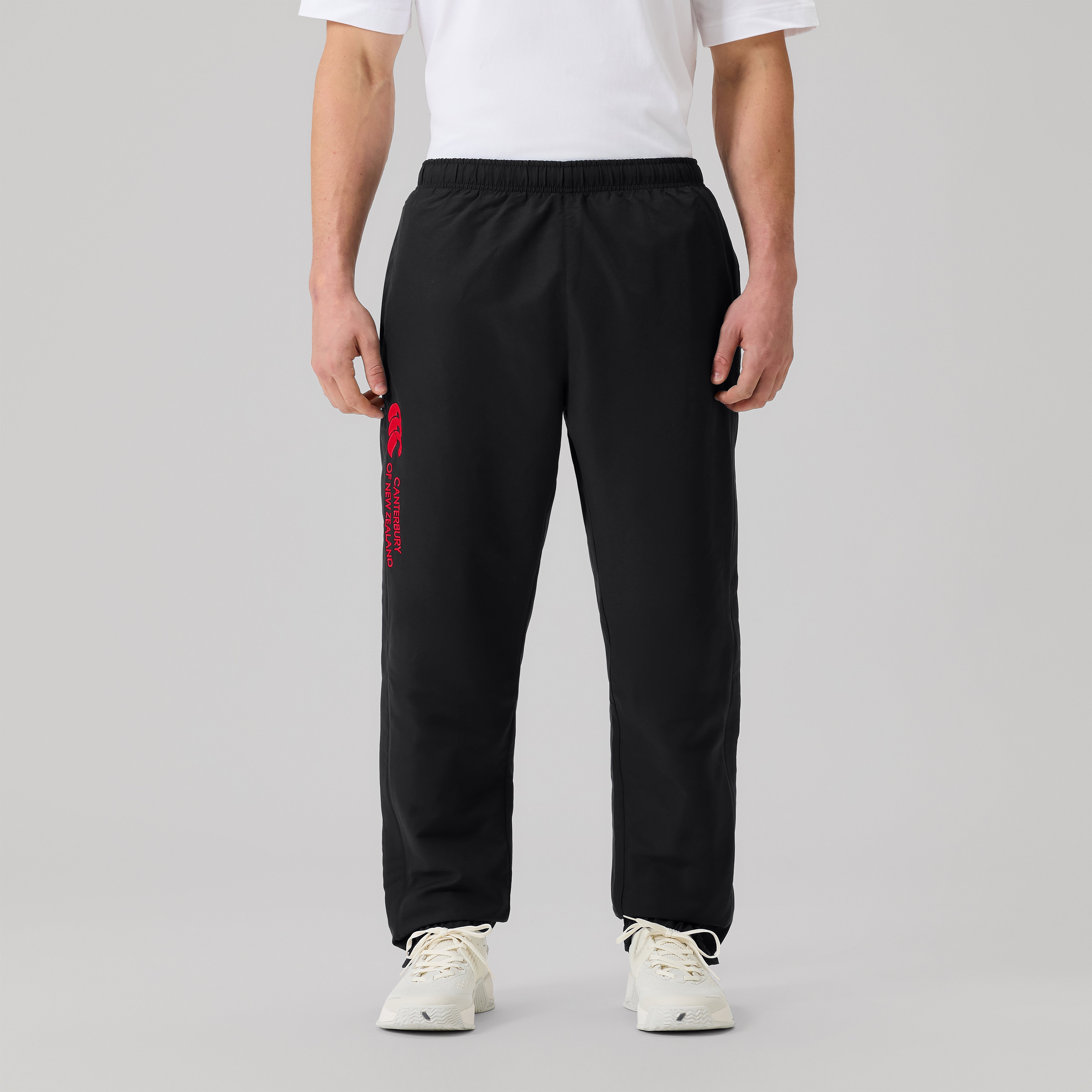 canterbury-fundamentals-pantalone-tuta-stadium-uomo-nero-rosso image 3