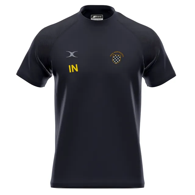 gilbert-rugby-barts-and-the-london-rfc-gts-maglia-training-manica-corta-nera-sen image 1