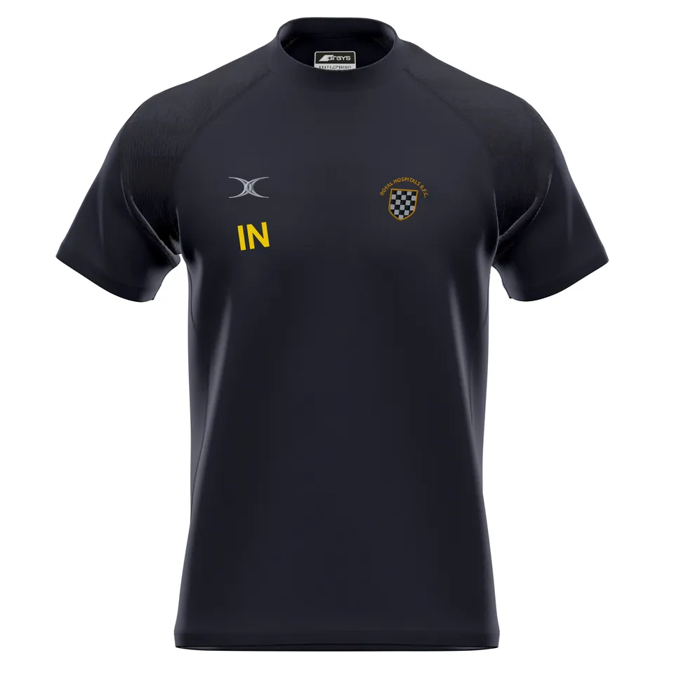 gilbert-rugby-barts-and-the-london-rfc-gts-maglia-training-manica-corta-nera-sen image 1