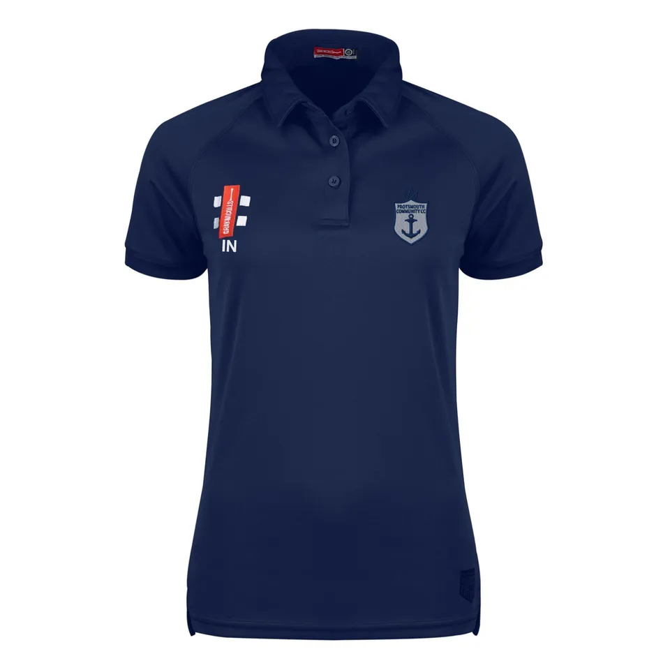 gray-nicolls-portsmouth-community-cc-donna-matrix-v2-polo-manica-corta-blu-navy image 1