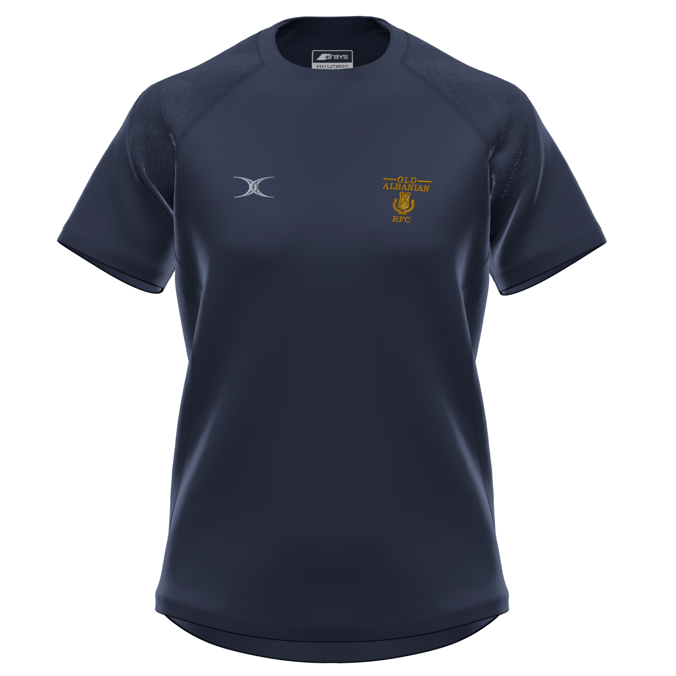 gilbert-rugby-old-albanians-rfc-donna-gts-t-shirt-manica-corta-blu-navy-scuro image 1