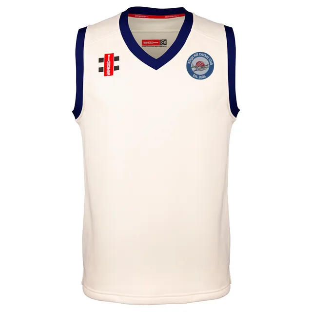 gray-nicolls-kings-hill-cc-pro-performance-slipover-match-senior-avorio-navy image 1