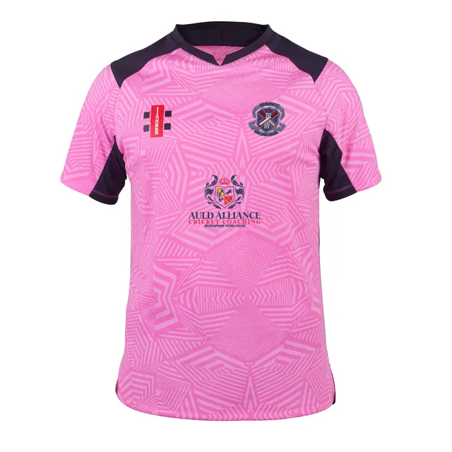 gray-nicolls-kelburne-cc-junior-pro-t20-maglia-manica-corta-rosa-nero image 1