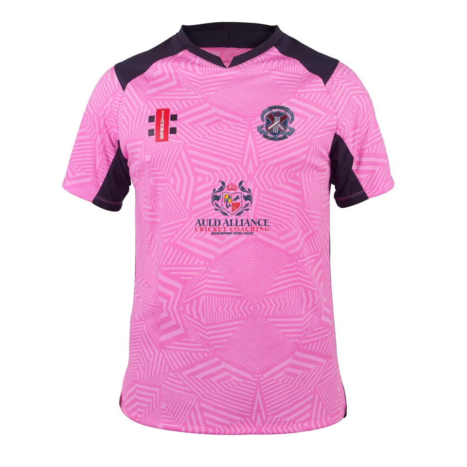 gray-nicolls-kelburne-cc-junior-pro-t20-maglia-manica-corta-rosa-nero image 1