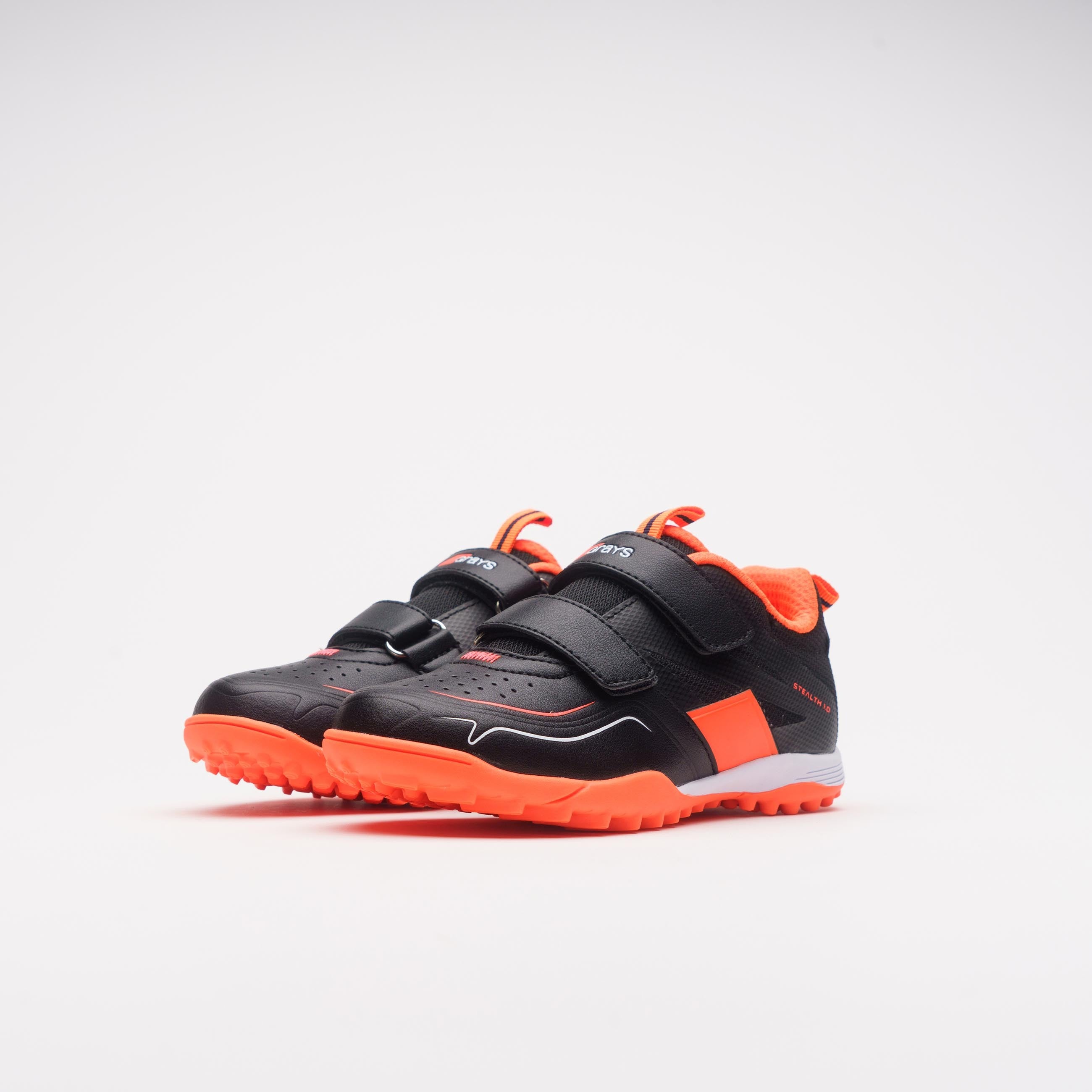 grays-stealth-mini-scarpa-da-hockey-bambino-nero-arancio image 4