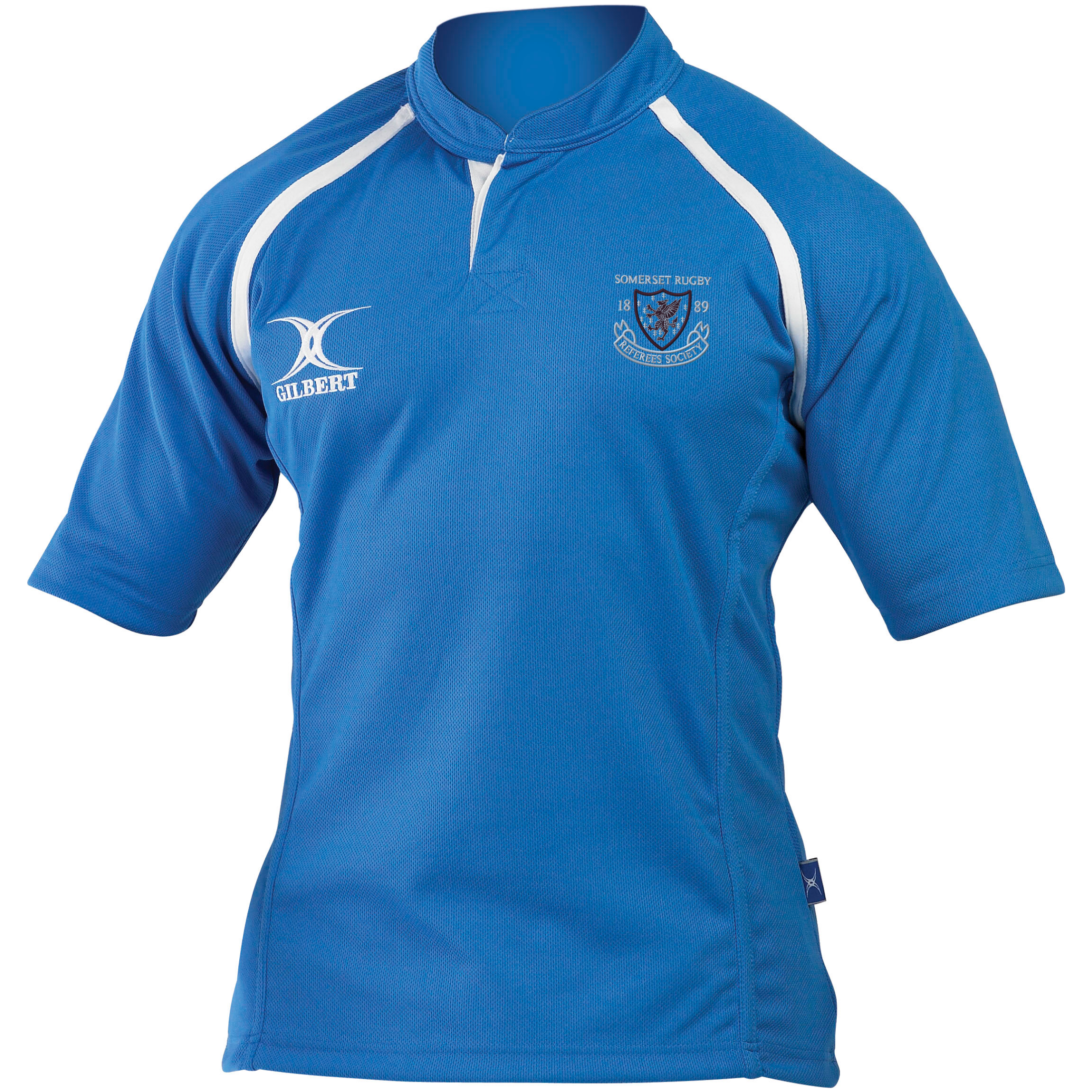 gilbert-rugby-xact-ii-monochrome-maglia-arbitro-somerset-senior-light-sky image 1