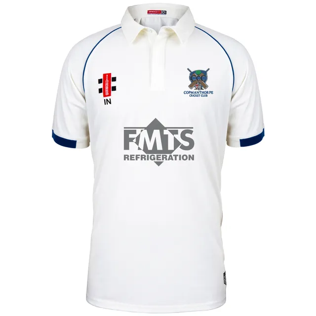 gray-nicolls-copmanthorpe-cc-junior-maglia-cricket-matrix-v2-manica-corta-avorio image 1