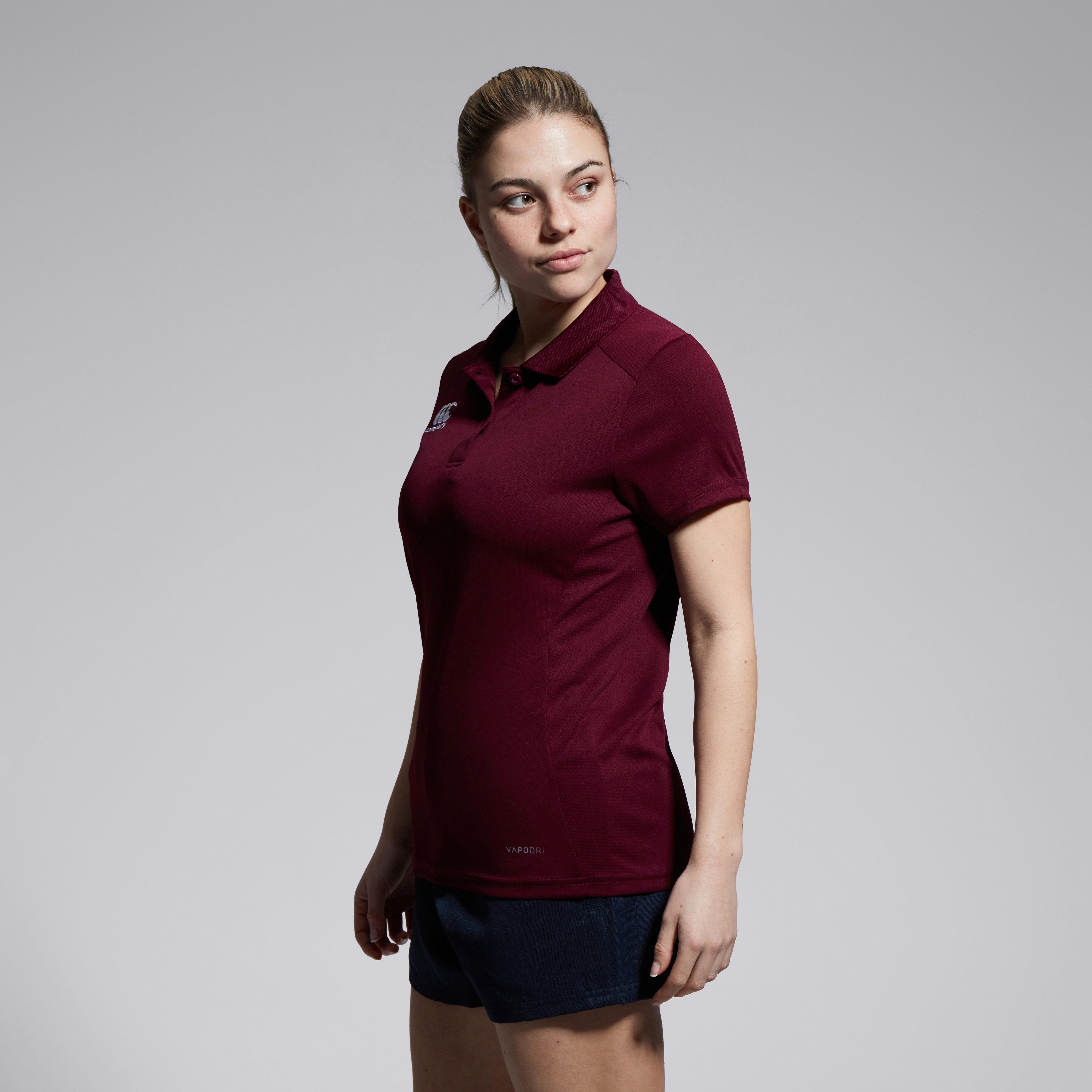 canterbury-club-dry-polo-donna-bordeaux image 4