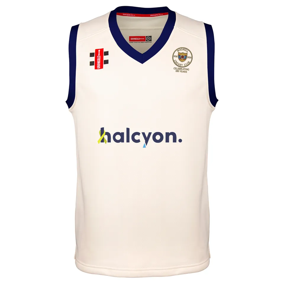gray-nicolls-maghull-cc-pro-performance-slipover-match-senior-100th-year-avorio- image 1